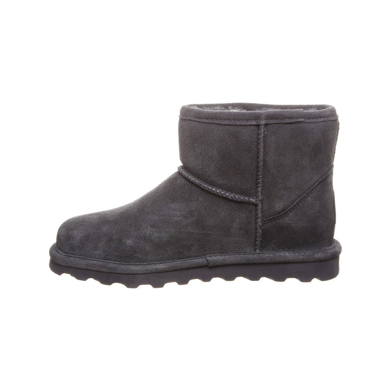 BEARPAW Women's Alyssa Charcoal Size 8 | Women's Ankle Boot | Women's Slip On Boot | Comfortable Winter Boot - Image 5